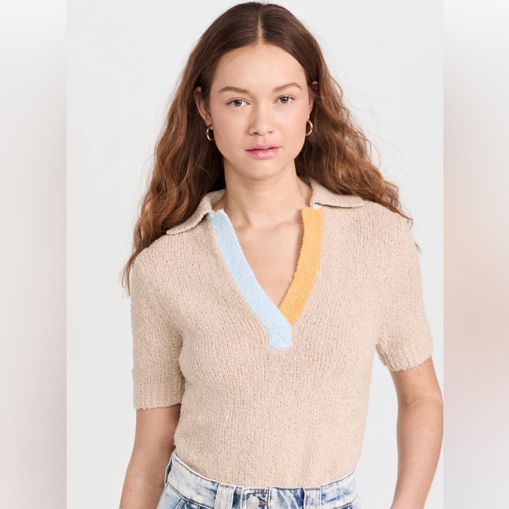 Lingua Franca Miller Bouclé Polo – Size L (NWT!)